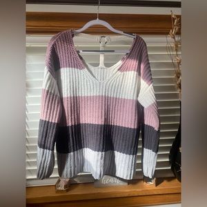Comfy Multicolored Sweater, size XL